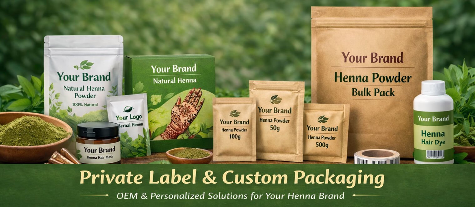 private label custom packaging henna manufacturer